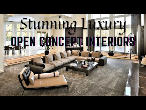 Stunning Luxury Open Concept Interiors, Modern Living Room Decor Ideas