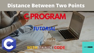 C program to read coordinate of two points and display distance between them