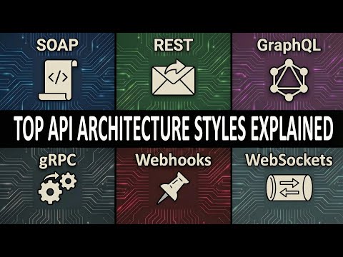 SOAP vs REST vs GraphQL vs gRPC vs Webhooks vs WebSockets | Top API Architecture Styles Explained