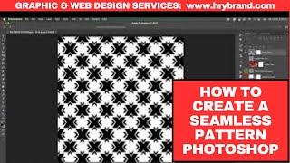 How to create #photoshop repeat pattern | Nordic patterns custom design, #Shopify Expert | HRYBRAND