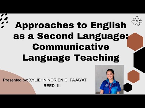 Approaches to English as a Second Language: Communicative Language Teaching 