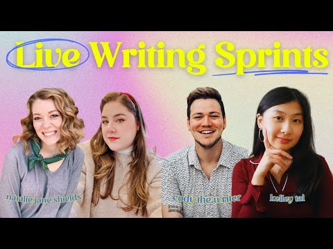 live writing sprints ✨ w/ @nataliejaneshields, @codythewriter & @kelleyiswriting