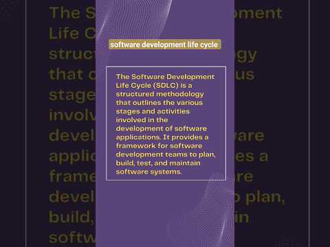 Software development life cycle #sdlc#tech #software #techinsights #education #softwareengineering