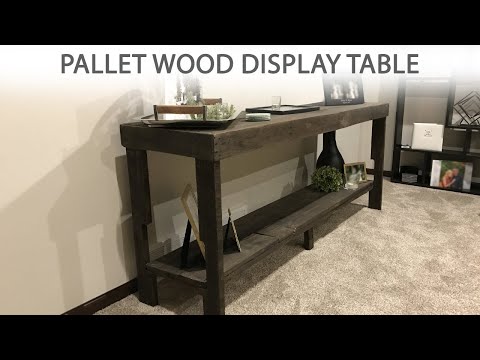 Pallet Wood Display Table | How To Make
