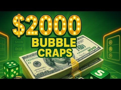 High limit bubble craps session- Trying to max bet a machine that has no limit!