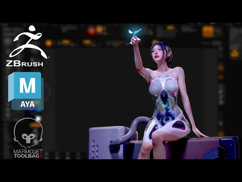 Zbrush-Maya-Marmoset | Making a beautiful Android