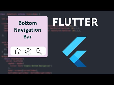 Create a bottom navigation bar in flutter