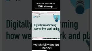 How to do website Audit   xml sitemap #seo #websiteaudit