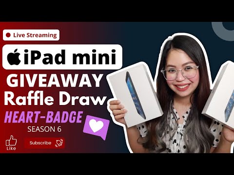 IPAD MINI GIVEAWAY LIVE RAFFLE DRAW | HEART-BADGE SEASON 6 | GCASH GIVEAWAY