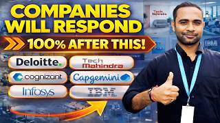 Companies will respond 100% after this | Fix this mistake | Freshers & Experience