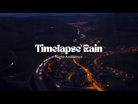 8 Hours of Rain & Light Trails | Urban Timelapse to Calm Your Mind