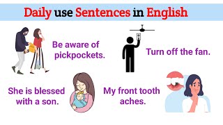 Daily use sentences in English | Improve your English | learn and speak English | English speaking