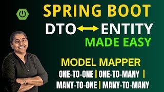 DTO to Entity Conversion using ModelMapper | One-to-One, One-to-Many, Many-to-Many Mapping Explained