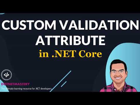 Custom Validation Attribute in .NET core