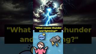 "What Causes Thunder and Lightning? 🌩️ The Science Explained!" #science #thunder #lightning #shorts