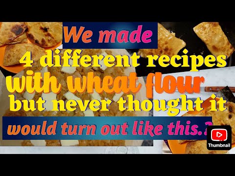 wheat flour 4 different recipes #food #trending #vita