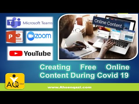 Creating Free Online Content During COVID-19 | Ahsen Qazi