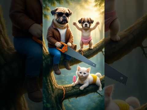 😭 Kitten Attacked in Jungle… Mother Cat’s Unstoppable Revenge on Dog🐱🐶 #cat #kitten #funnycats #cute