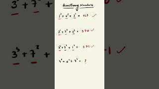 Mind-Blowing Math Magic: 3-Digit Armstrong Numbers! #maths #armstrongnumber