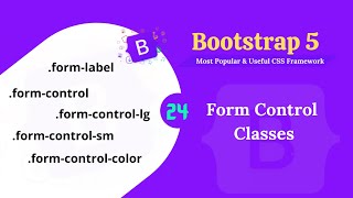 Bootstrap 5 form control classes.