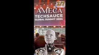 AI Future Unveiled by Ameca Robot at Texor!