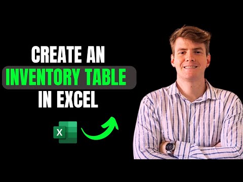 How to Create an Inventory Control Table in Excel