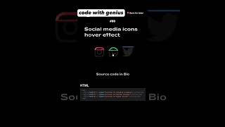 Elevate Your Social Media Icons: Creative Hover Effects Tutorial #shortvideo