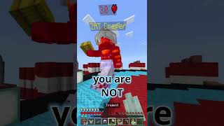 Cubecraft's Trident is INSANE #shorts #cubecraft #skywars #bedrock