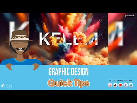 Smoke And Text: Adobe Photoshop Tutorial On Blending Colors #photoshoptutorial #graphicdesign