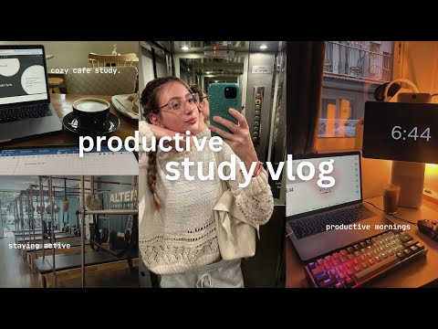 Motivated & Productive Med Student Vlog | Morning Routine, Skincare, café Study sessions & Gym ☕📖