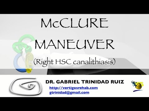 McCLURE MANEUVER RIGHT HSC CANALITHIASIS