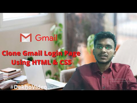 How To Clone Gmail Login Page | Using HTML & CSS | In Hindi #3