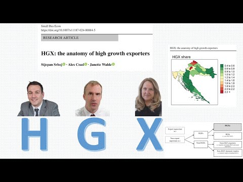 "HGX: the anatomy of high growth exporters", new paper (Open Access) in Small Business Economics