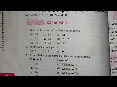 NCERT math 6 class chapter 3 3.1 exercise