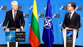 NATO Secretary General with the President of Lithuania 🇱🇹 Gitanas Nausėda, 18 DEC 2024