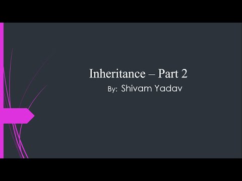 Inheritance - Part 2 | Inheritance | OOP'S Concept | C#.NET | Object-Oriented Programming | Easy Way