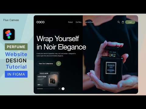Perfume Website Landing Page Design in Figma 🌸 | Elegant UI/UX Tutorial for Beginners