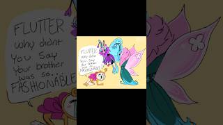 Flutter Didn't Tell Glisten Flyte Was... FASHIONABLE?! 🦋🪞 | Dandy's World Comic Dub | #dandysworld