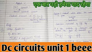 BEEE Engineering First Year DC Circuits Module 1 - Introduction Part (Basics) || First Year Btech ||