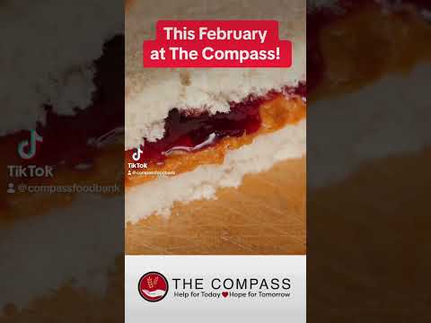 It's PB&J Month at The Compass Food Bank!  #food #foodbank #community #volunteer  #charity