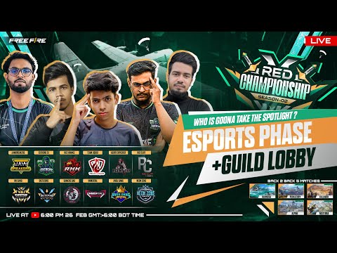 [🔴LIVE] RED CHAMPIONSHIP SEASON 2 | ESPORTS & COMMUNITY PHASE | FREE FIRE