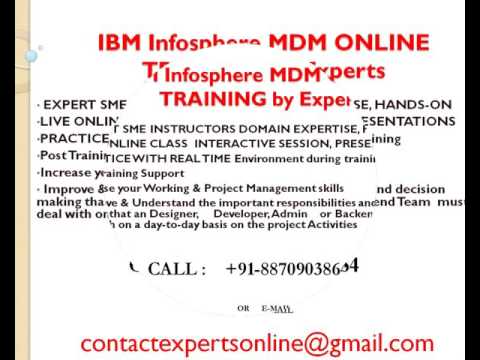 IBM Infosphere MDM online Training and Support