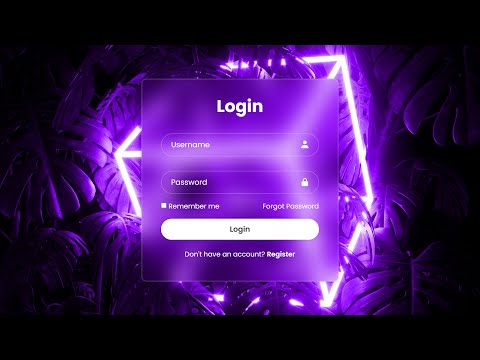 Glass Login Form: The Future of User Interfaces