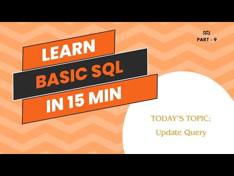 SQL Update Query | SQL Tutorial for Beginners Part 9