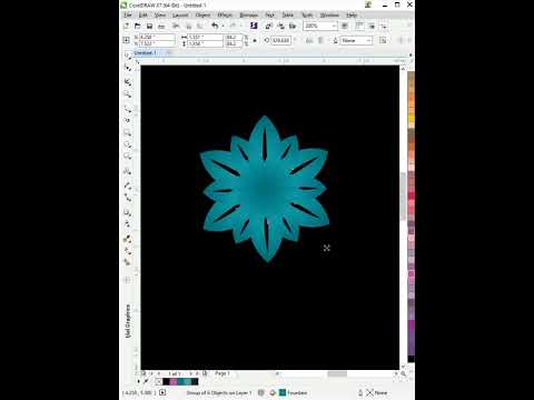 How to design Flower in CorelDraw | Pattern Design | CorelDraw Tools #graphicdesign #coreldraw