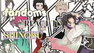 fandom's react to shinobu kocho // 2X // part 1/9 // delayed very /#anime #kny #shinobu #demonslayer