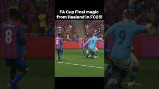 Erling Haaland Goal – FA Cup Final | FC25 Simulation #football #facup2025 #facupfinal #fc25 #mancity