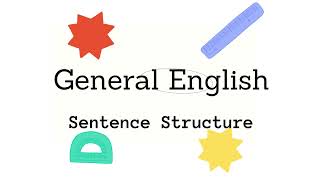 SPSC test, General English Portion (Sentence structure) Part 1