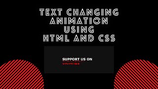 Text Changing Animation with Source Code Using HTML and CSS | Tutorial | Intellect Harsh