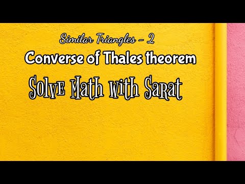 Similar triangles 2, AP/ TS state syllabus  and CBSE Maths